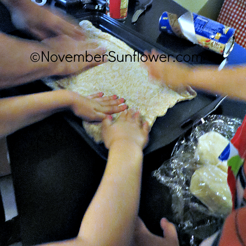 Making Pizza with Pillsbury Dough