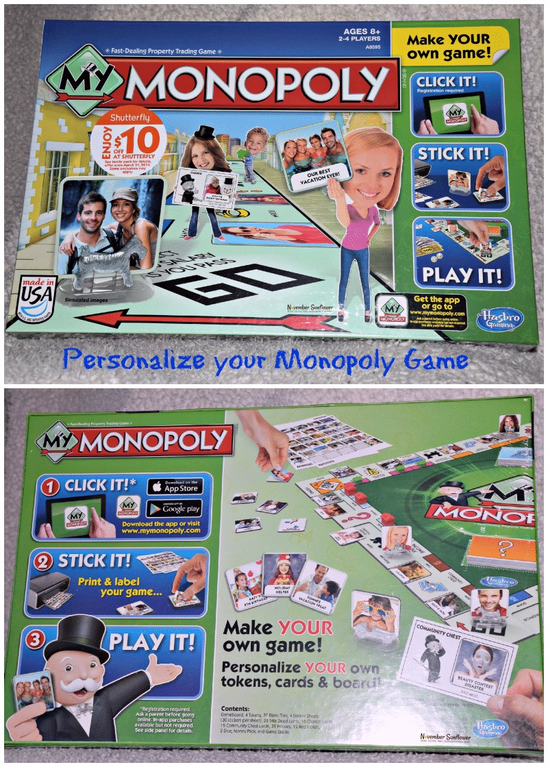 my monopoly click it, stick it and play it #hasbro #sponsored