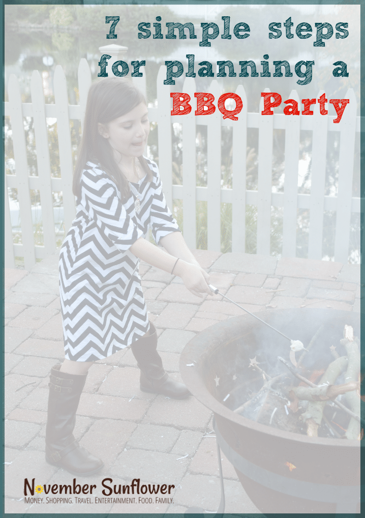 7 simple steps for planning a BBQ Party #bbqparty #summerfun #ad