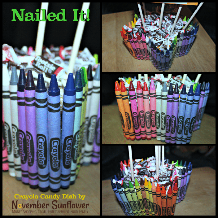 Crayola Candy Dish for the teacher #DIYteachergift #diyproject