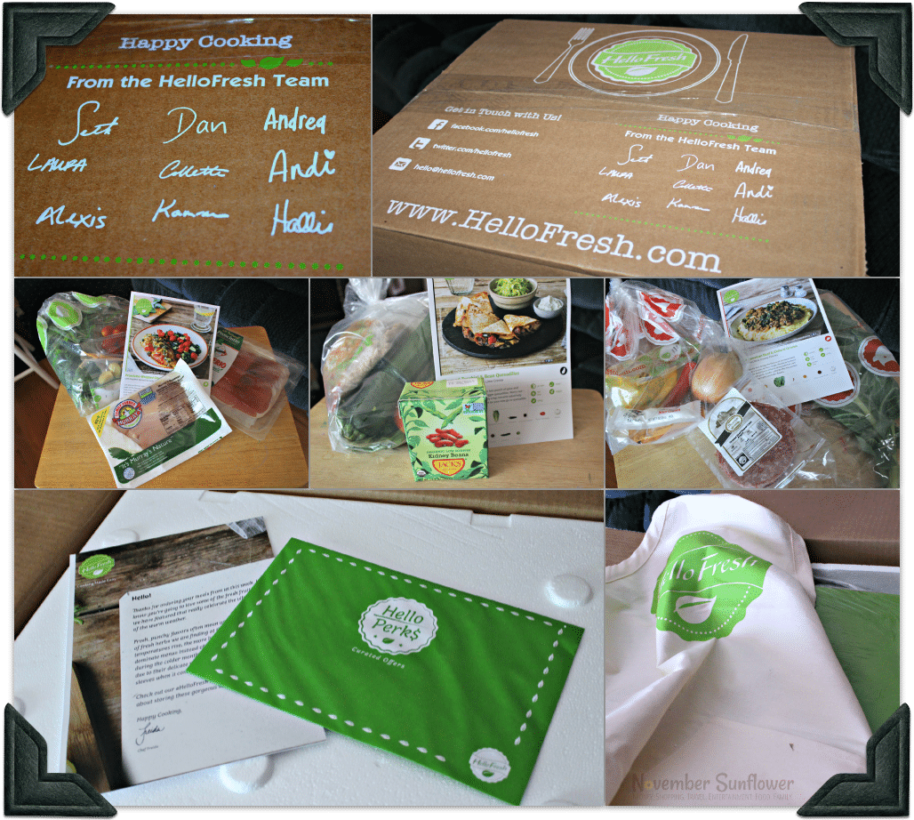 HelloFresh VIP Box of ingredients #HelloFresh #ad