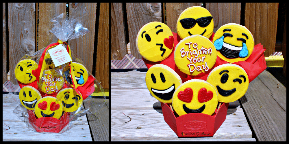 Cookies By Design Emoji Cookie Bouquet #cookiesbydesign #sponsored #foodreview