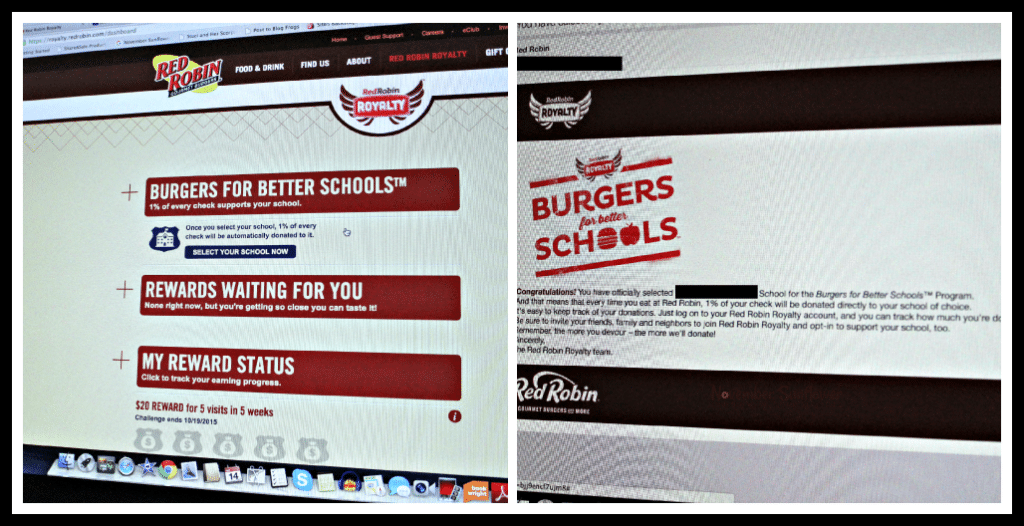 Red Robin Royalt program #redrobinroyalty #freeburger #burgersforbetterschools #redrobin