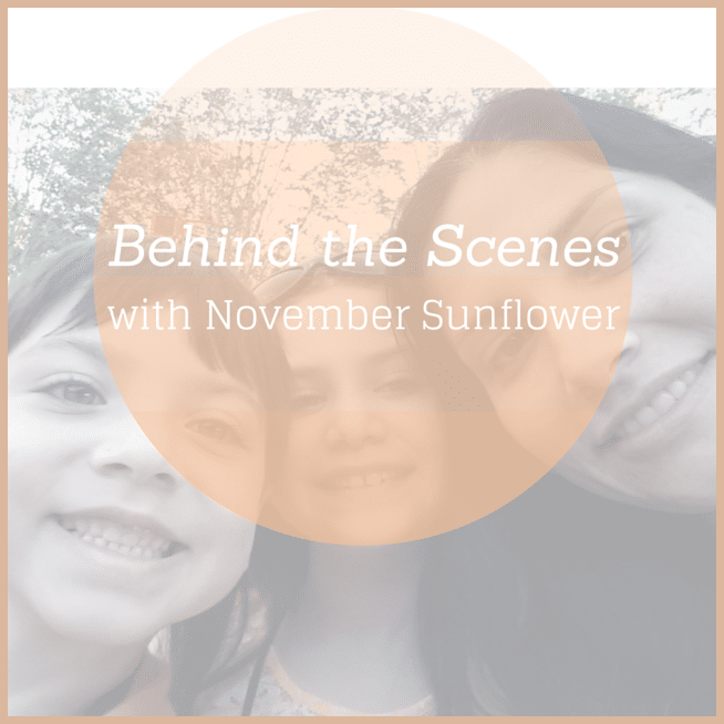 Behind the scenes with November Sunflower: sick days