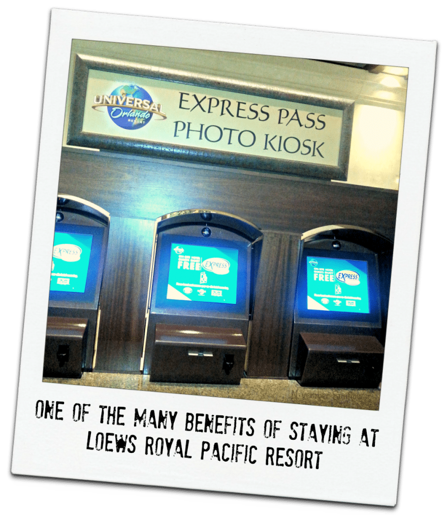 Universal Studios Express Pass kiosk GUEST PERK