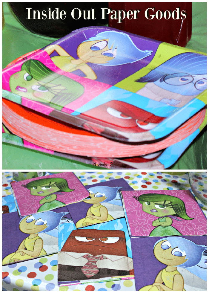 Inside Out Paper Goods #DisneyInsideOut #InsideOut