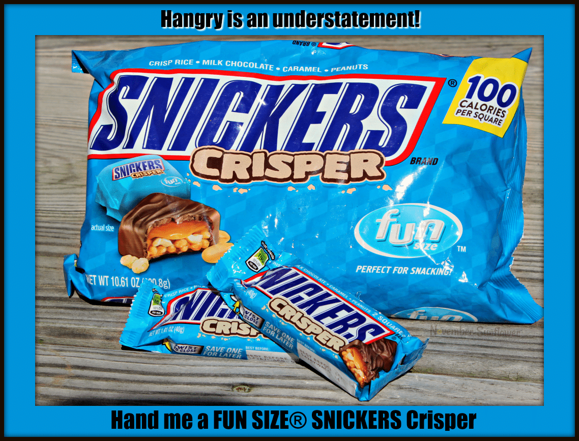 Hangry is an understatement! Hand me FUN SIZE SNICKERS Crispers 