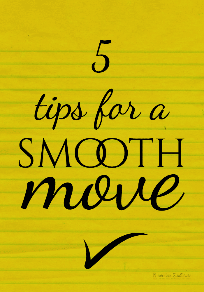 5 tips for a smooth move 