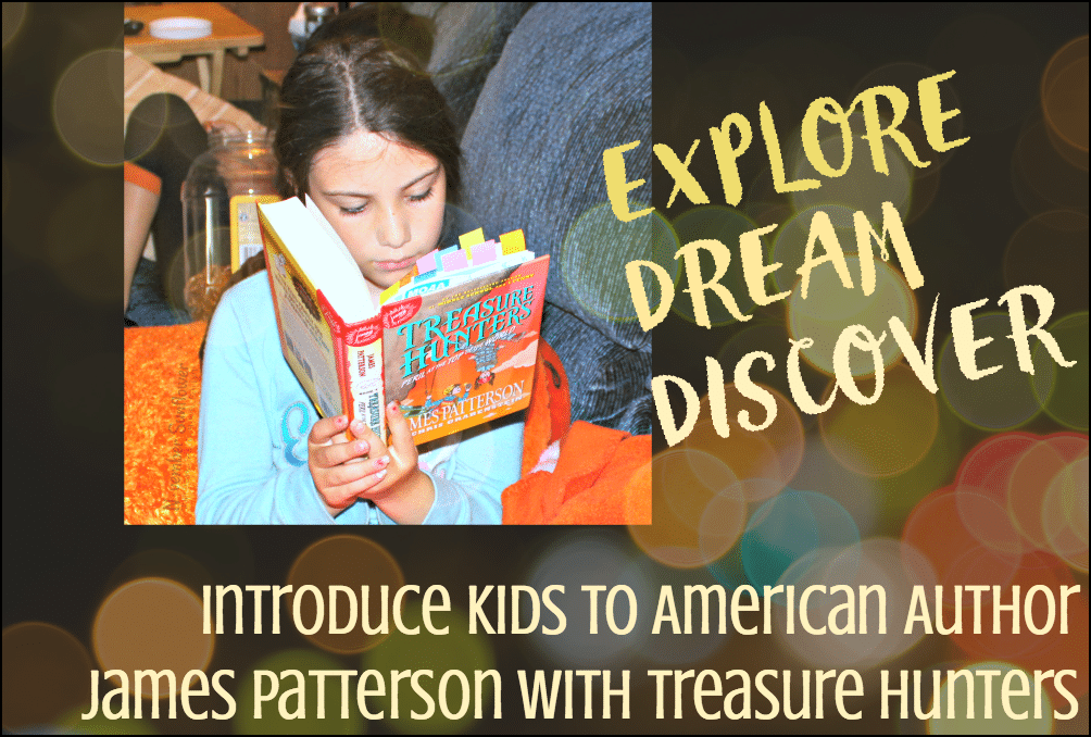 Introduce kids to American Author James Patterson with Treasure Hunters [sponsored]