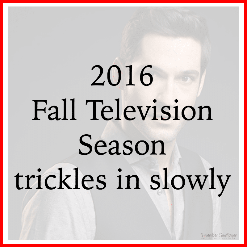 2016 Fall Television Season trickles in slowly FiOSNY