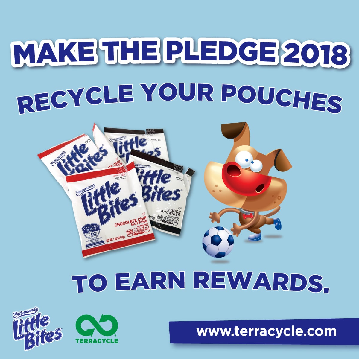 earn rewards by recycling little bites pouches