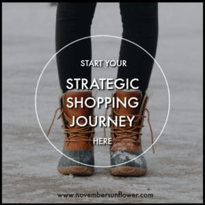 start your strategic shopping journey here