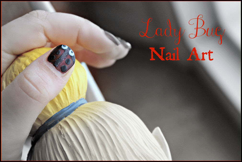 Lady Bug Nail Art 