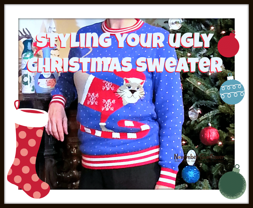Styling your ugly Christmas sweater #christmas #holidays #uglysweater