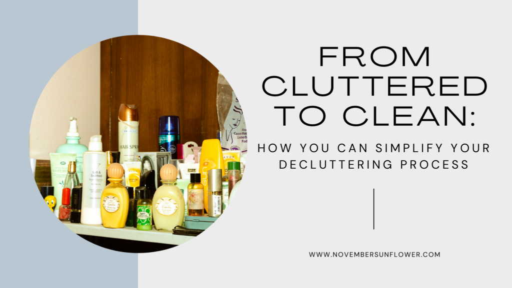 decluttering process