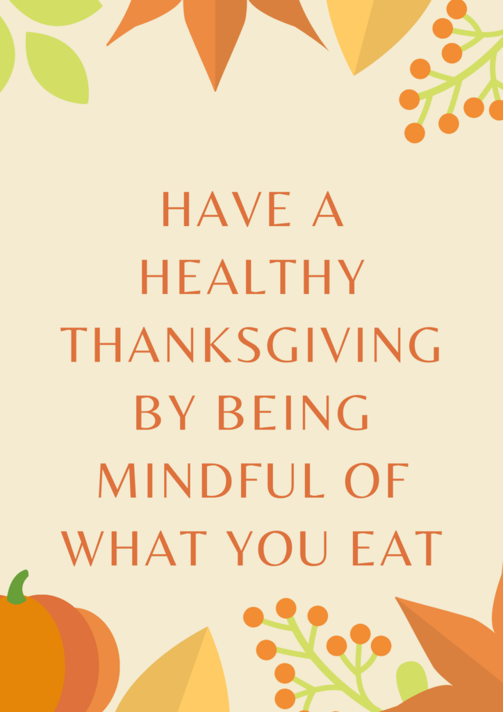 healthy thanksgiving through mindful eating