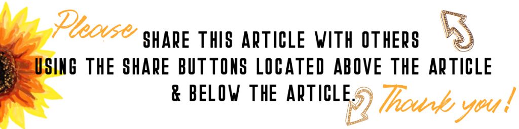 A request to Please share this article with others using the share buttons located above and located below the article.