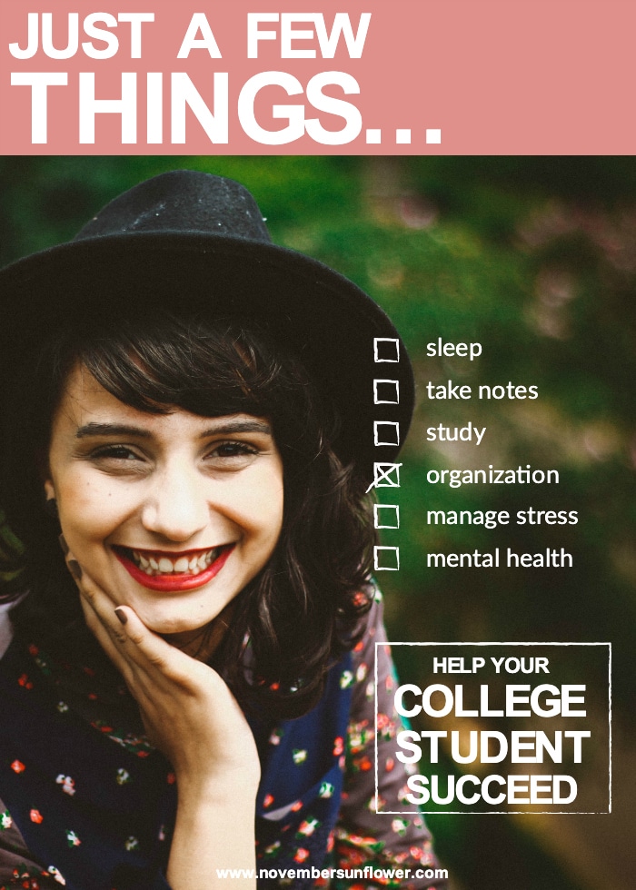 Smiling college girl in black hat with head in head facing camera - tips on how to help your college student succeed