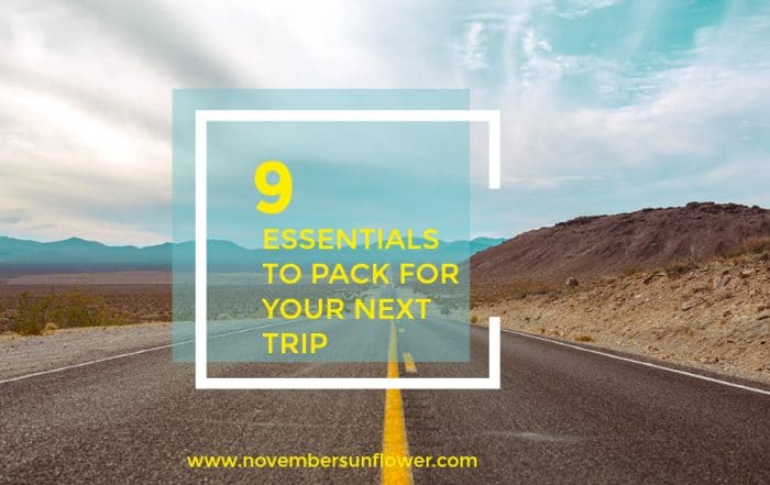 open road with mountains - 9 essentials to pack